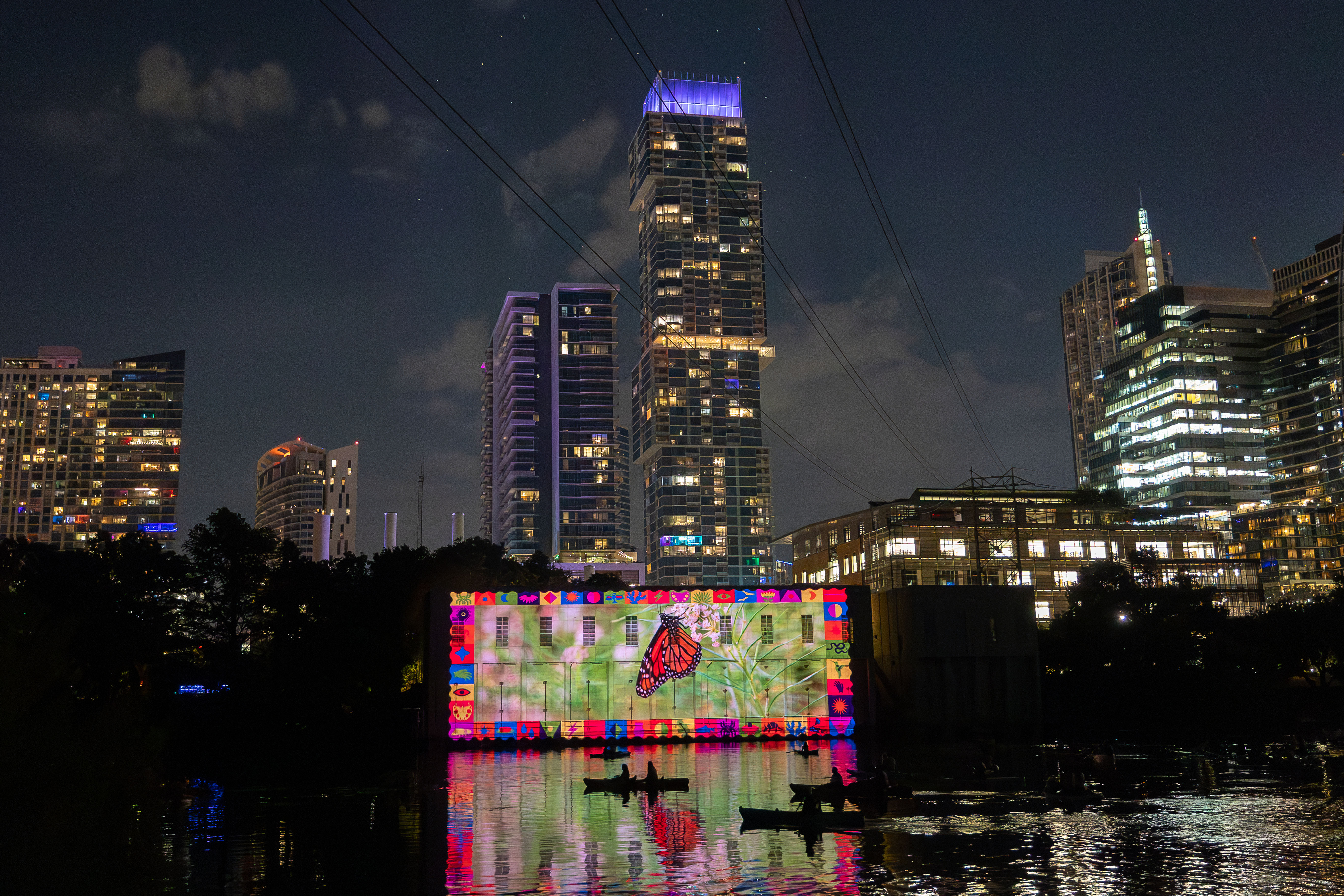 Native Waters Projection Activation - Austin